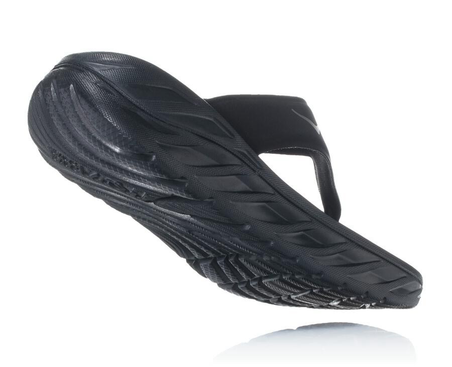 Hoka One One Sandalet Kadın Siyah - Ora Recovery Flip - WB9635781